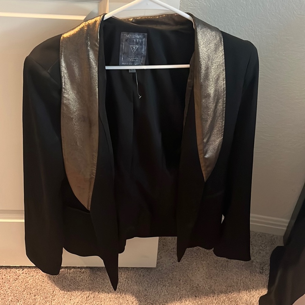 Gold and black Guess blazer